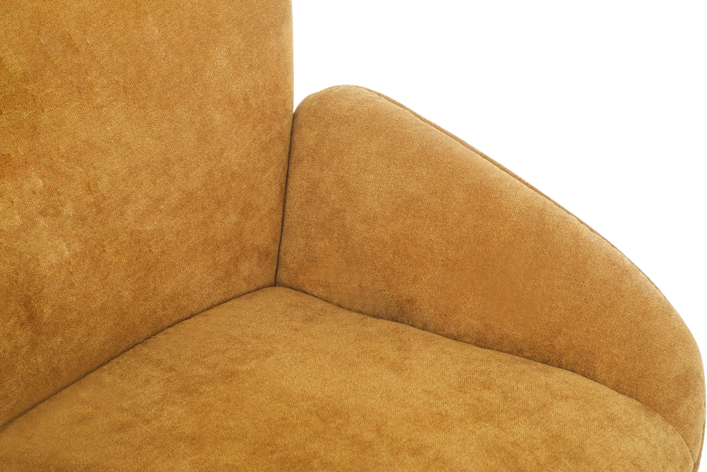 ONEX SaSa Mustard Velvet Swivel Armchair - Stylish and Comfortable Occasional ArmChair