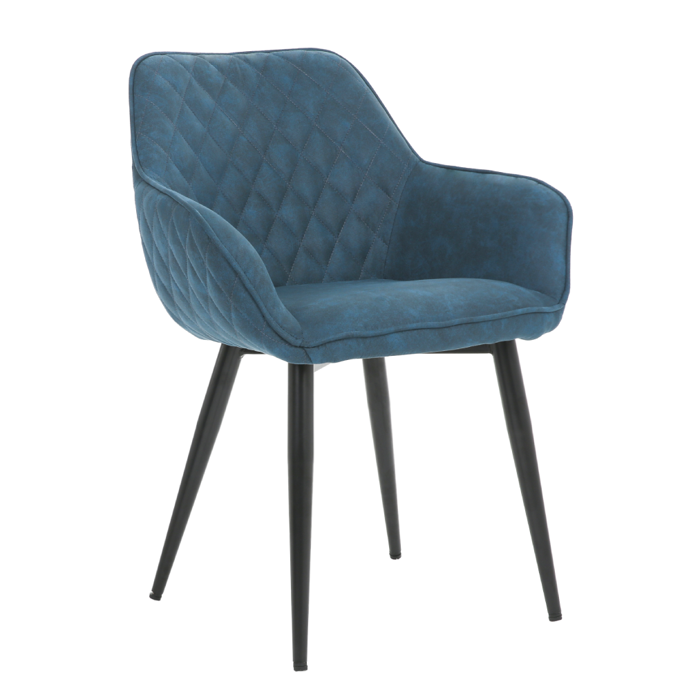 Navy blue outlet fabric dining chairs