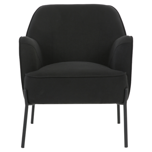 ONEX HuGo Black Armchair - Stylish Linen Fabric for Ultimate Comfort