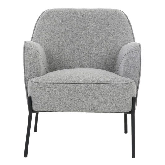 ONEX HuGo Light Grey Upholstered Armchair - Stylish Linen Fabric for Ultimate Comfort
