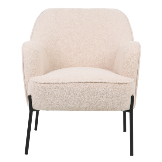 ONEX HuGo Upholstered Boucle Armchair in Ivory - Stylish and Comfortable Arm chair