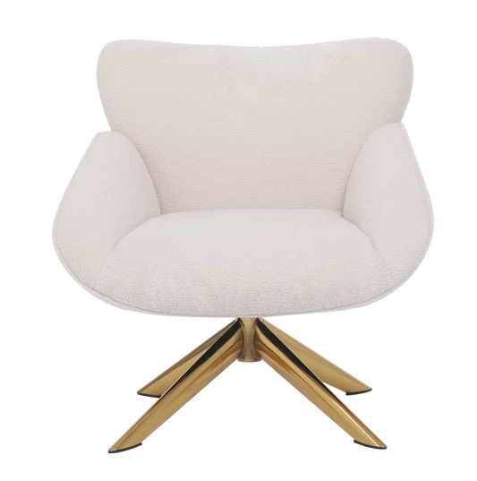 ONEX SaSa Boucle Armchair Ivory - Stylish and Comfortable Occasional Arm Chair