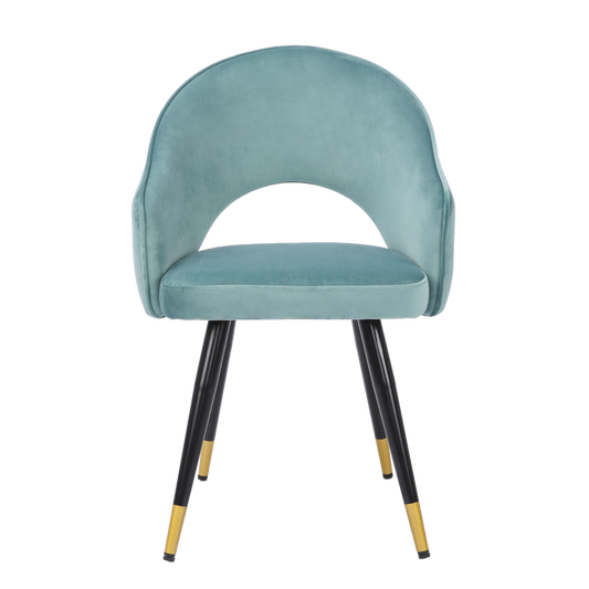 ONEX KiKo Green Velvet Dining Chair - Dutch Velvet Modern Style (Set of 2)