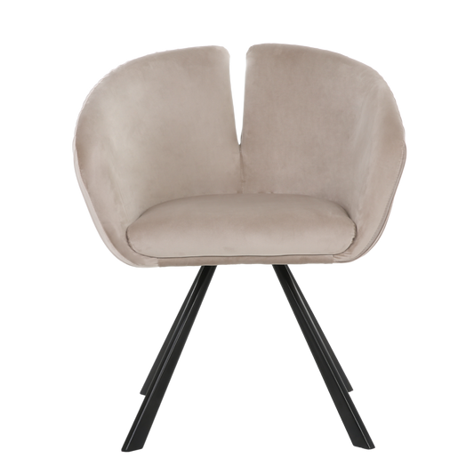 ONEX TiRo Dining Chair Light Grey  - Dutch Velvet