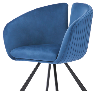 ONEX TiRo Dining Chair Ocean Blue - Dutch Velvet