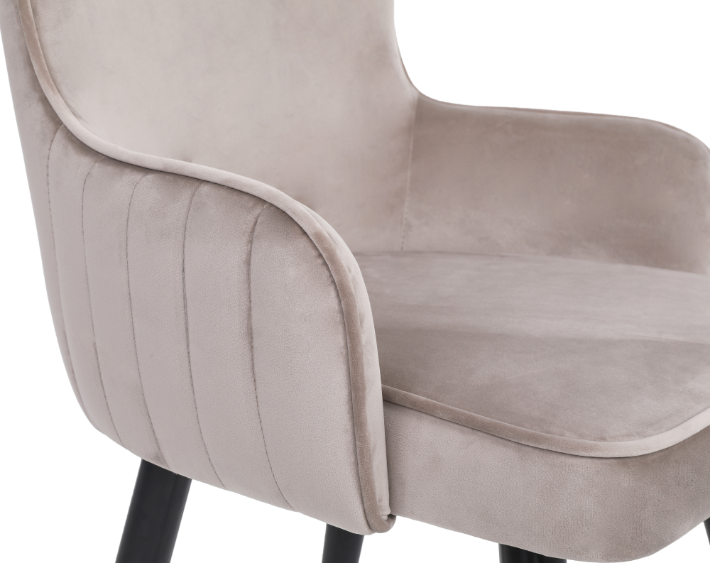 ONEX ViTa Dining Chair  Light Grey- Dutch Velvet (Set of 2)