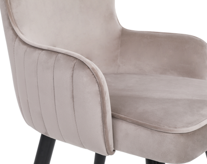 ONEX ViTa Dining Chair  Light Grey- Dutch Velvet (Set of 2)